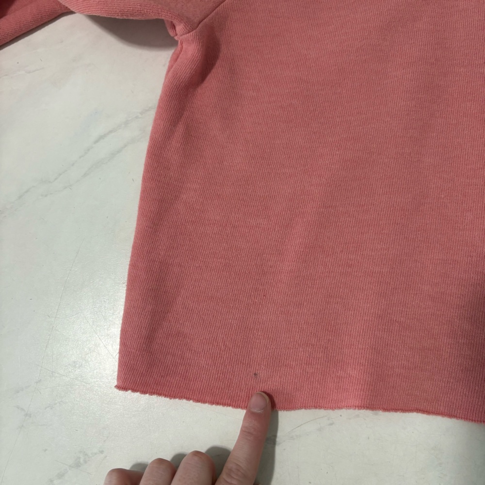 Aviator Nation Pink Rose Neon Bolt Striped Crop Sweatshirt Size Small Colorful - Picture 5 of 8